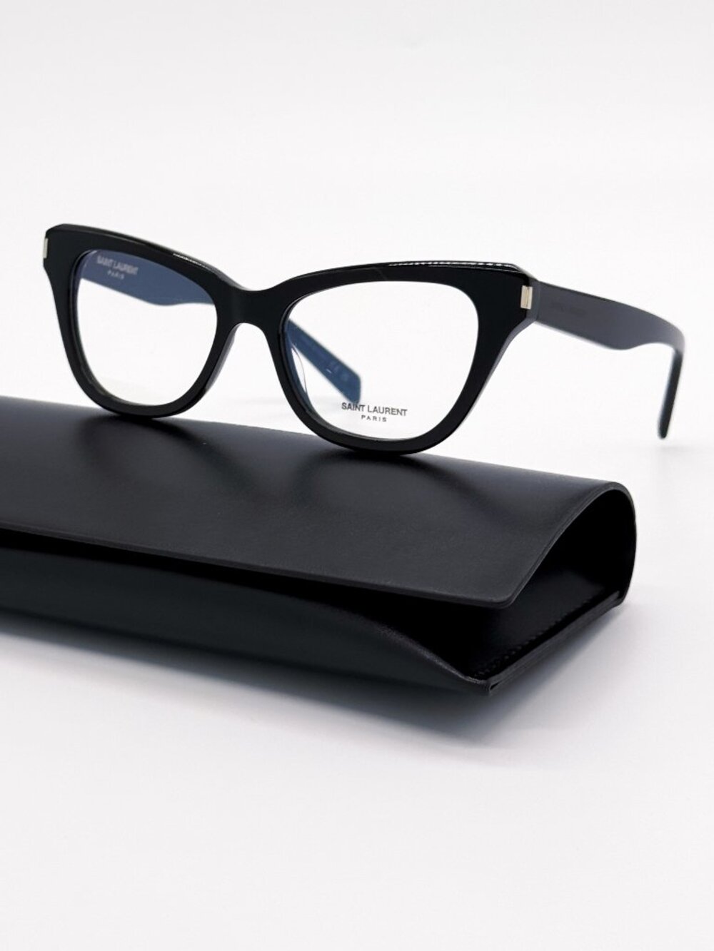 NEW SAINT LAURENT EYEGLASSES SL472 001 WOMEN CAT EYE BLACK EYEWEAR